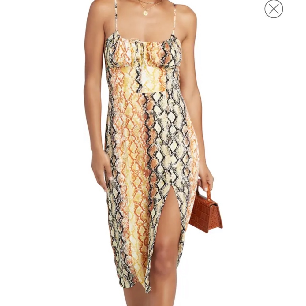 L*Space Portola Dress Snakeskin Cover Up Size Sm